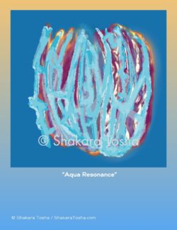 "Aqua Resonance" Art Print
