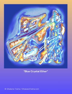 "Blue Crystal Ether" Art Print