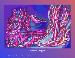"Cosmic Dragon-Horizontal" Art Print