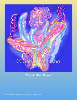 "Cosmic Star Flower" Art Print