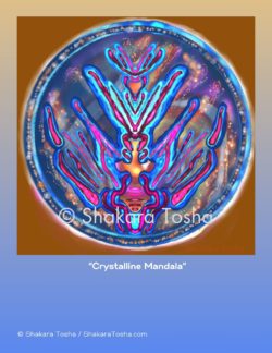 "Crystalline Mandala" Art Print