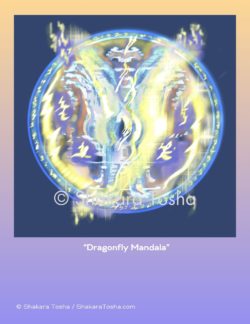 "Dragonfly Mandala" Art Print