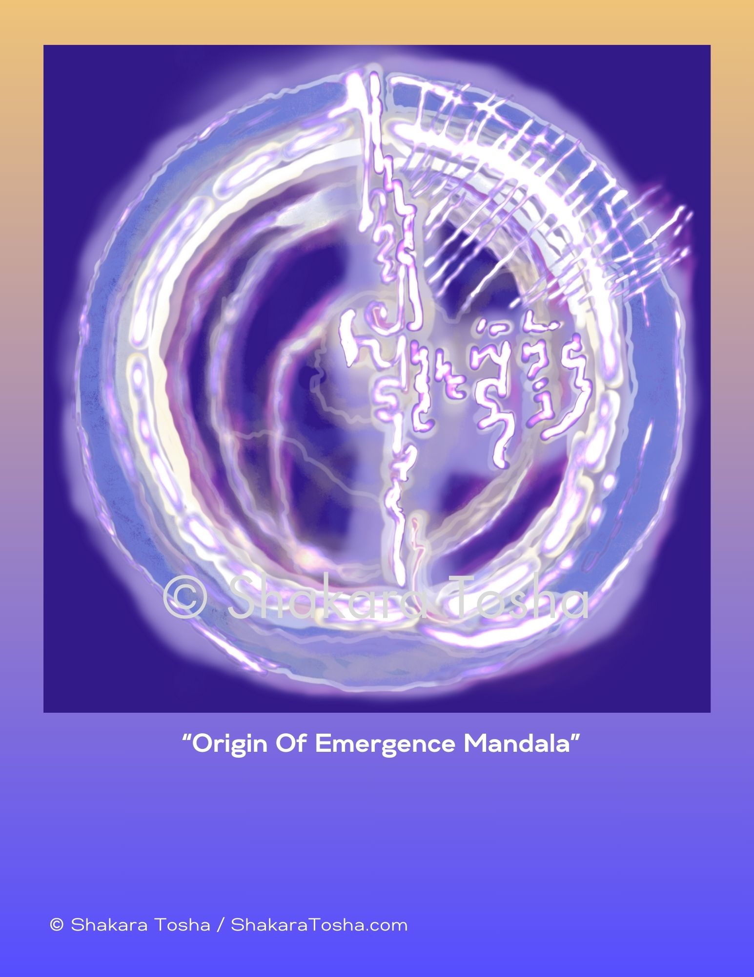"Origin Of Emergence Mandala" Art Print