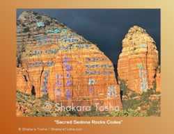 "Sacred Sedona Rocks Codes-Horizontal" Art Print
